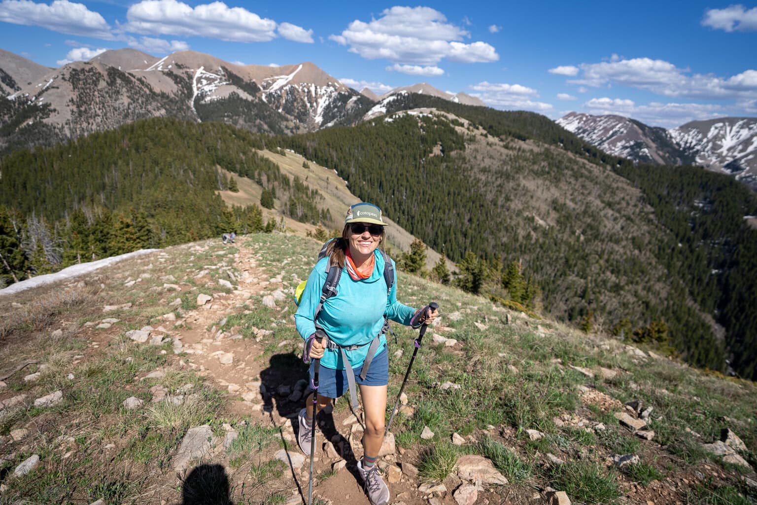 Kristen Bor hiking in La Sal Mountains in Utah